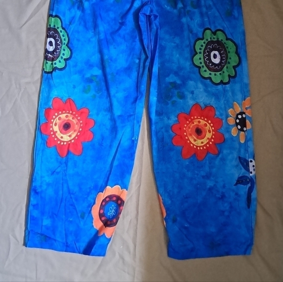 Misslook slouchy floral pants size large A-18 - Picture 4 of 5